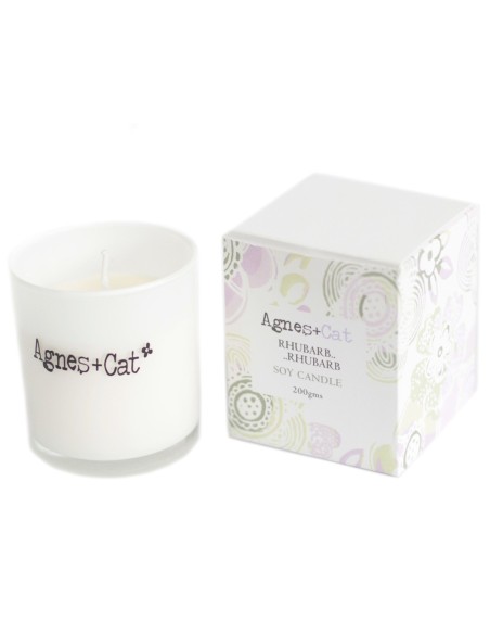 Bougie votive parfumée – Rhubarbe gourmande zen