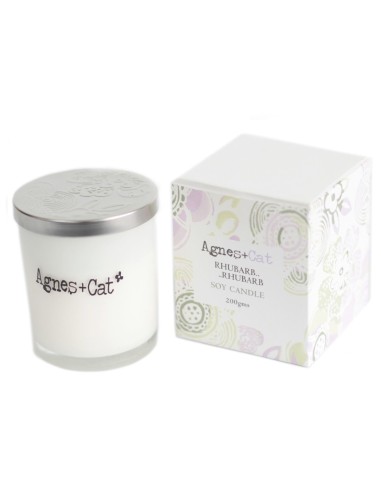 Bougie votive parfumée – Rhubarbe gourmande zen