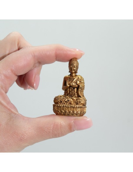 Statuette Bouddha en laiton – Présence sacrée