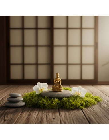 Statuette Bouddha en laiton – Présence sacrée