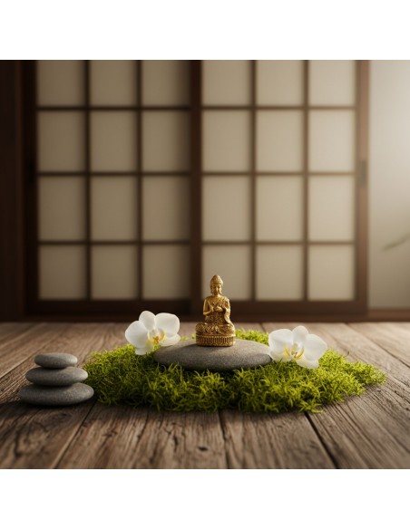 Statuette Bouddha en laiton – Présence sacrée