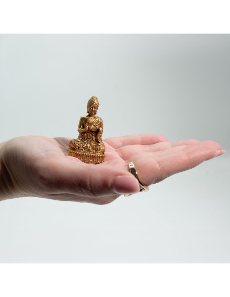 Statuette Bouddha en laiton – Présence sacrée