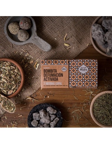 Boîte 8 pastilles d’encens - 7 herbes + Copal