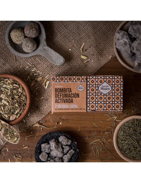 Boîte 8 pastilles d’encens - 7 herbes + Copal