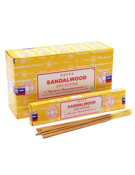 Bâtons d'encens Satya 15 g - Santal