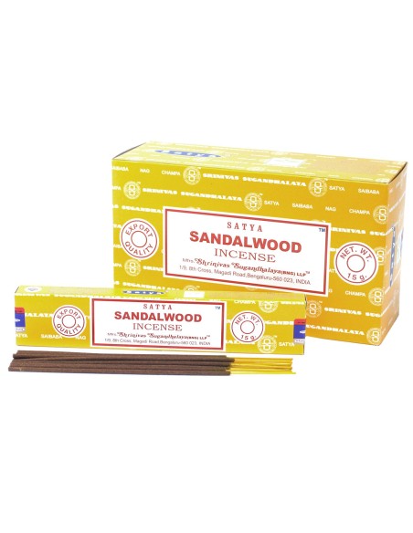 Bâtons d'encens Satya 15 g - Santal