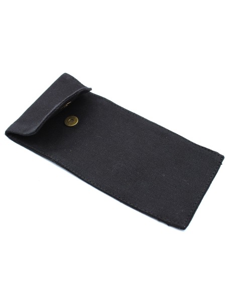 Pochette en coton pour rouleaux faciaux – Noir