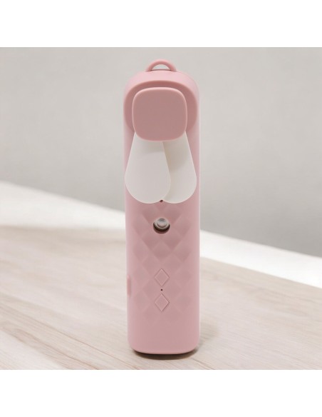 Ventilateur et brumisateur facial – Rose zen