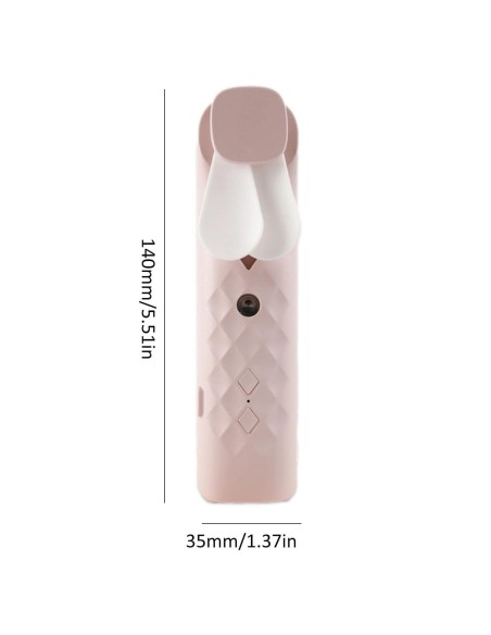 Ventilateur et brumisateur facial – Rose zen