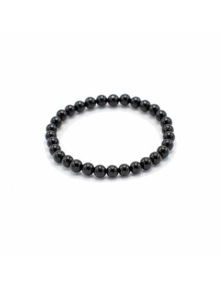 Bracelet manifestation en agate noire – Protection