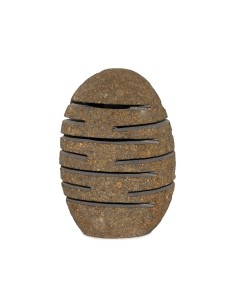 Lampe en pierre de rivière naturelle – Sculpture verticale