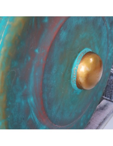 Gong de méditation avec support – Vert zen