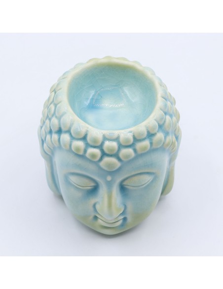 Brûle-parfum Bouddha – Bleu zen