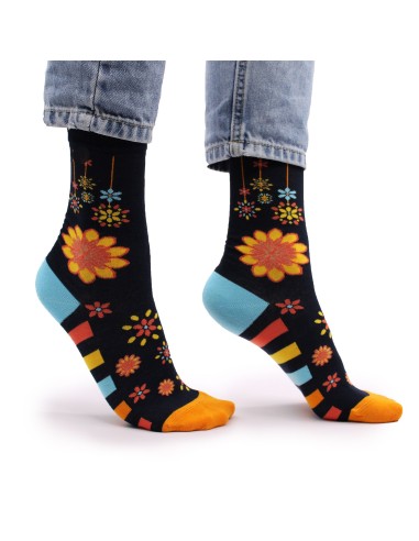 Chaussettes en bambou Hop Hare – Fleurs mandala (S/M)