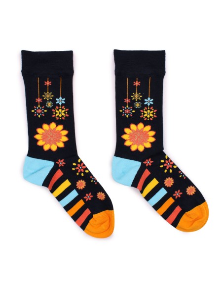 Chaussettes en bambou Hop Hare – Fleurs mandala (S/M)