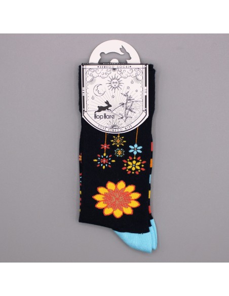 Chaussettes en bambou Hop Hare – Fleurs mandala (S/M)