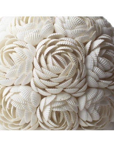 Lampe boho en coquillages – Rose ovale zen