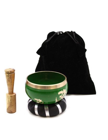 Set de bol tibétain – Arbre de Vie vert