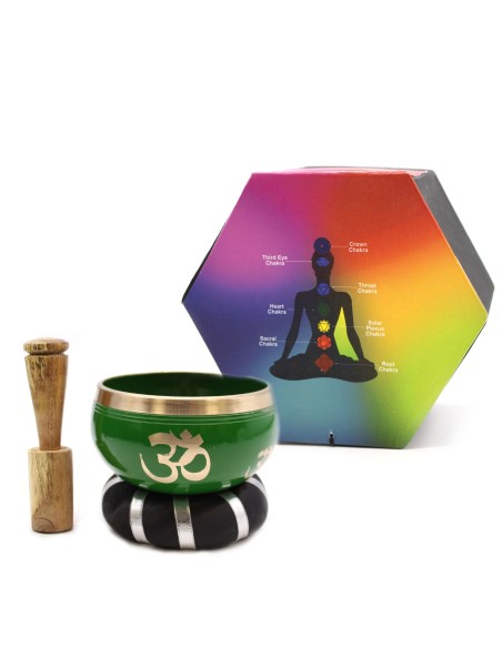 Set de bol tibétain – Arbre de Vie vert