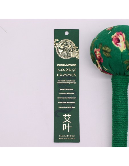 Marteau de massage à l’armoise – Vert zen