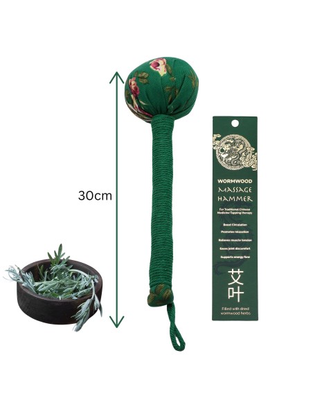 Marteau de massage à l’armoise – Vert zen