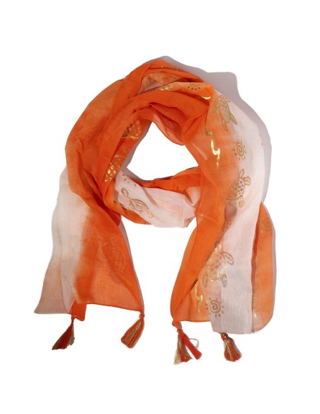 Foulard d’été Nomad Sari – Tortues corail