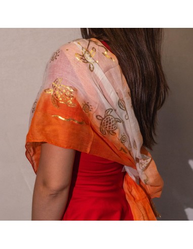 Foulard d’été Nomad Sari – Tortues corail