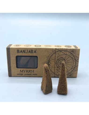 Cônes pyramidaux Banjara Smudge - Myrrhe
