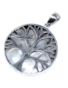 Pendentif Arbre de Vie en argent – Nacre