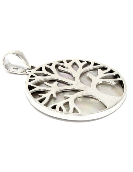 Pendentif Arbre de Vie en argent – Nacre