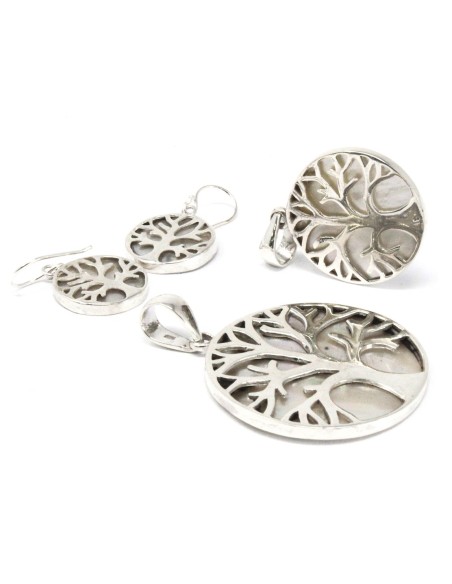 Pendentif Arbre de Vie en argent – Nacre