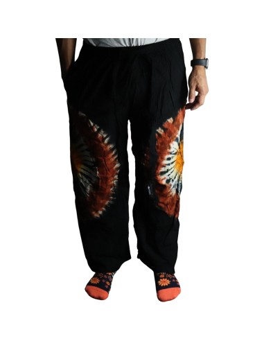 Pantalon d’intérieur style japonais – Chocolat & orange (L)
