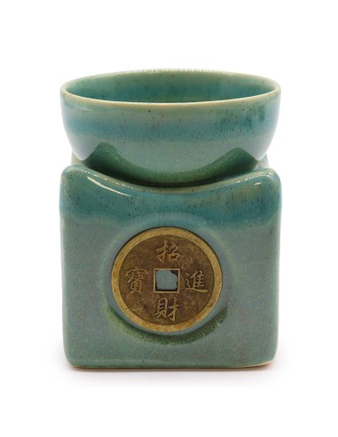 Grand Brûle-parfum Chance – Monnaie porte-bonheur jade