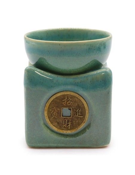 Grand Brûle-parfum Chance – Monnaie porte-bonheur jade