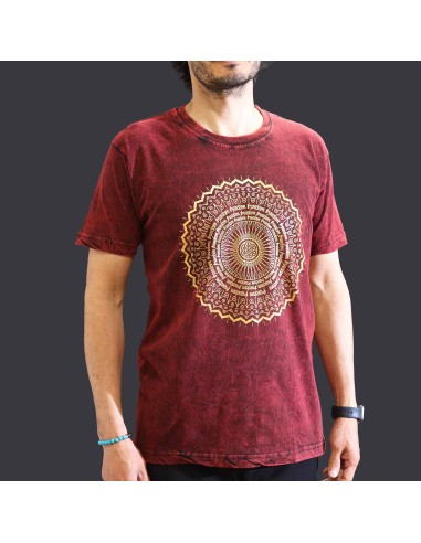 T-shirt Nomad Sari Medium - Mandala - Grenat