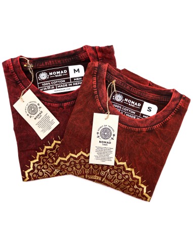 T-shirt Nomad Sari Medium - Mandala - Grenat