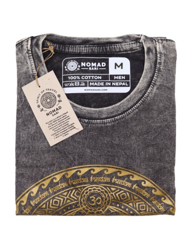T-shirt Sari Nomade Medium - Chakra - Gris foncé