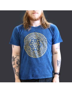 Grand T-shirt Nomad Sari - Chakra - Bleu