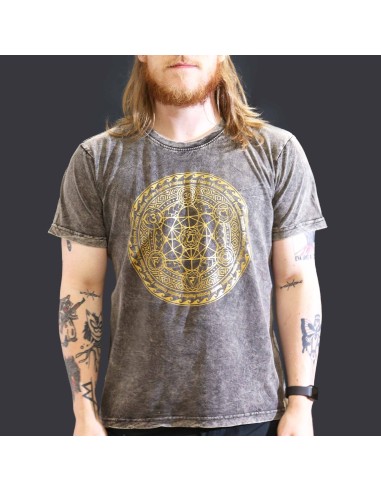 T-shirt grand Sari Nomade - Chakra - Gris foncé
