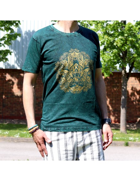 T-shirt Nomad Sari Medium - Hamsa - Vert