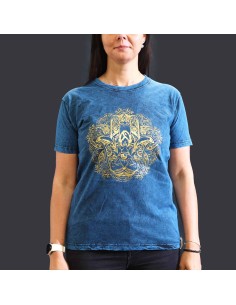 T-shirt Nomad Sari Medium - Hamsa - Bleu