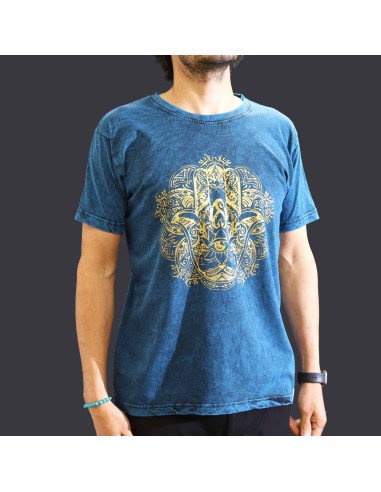 T-shirt Nomad Sari Medium - Hamsa - Bleu