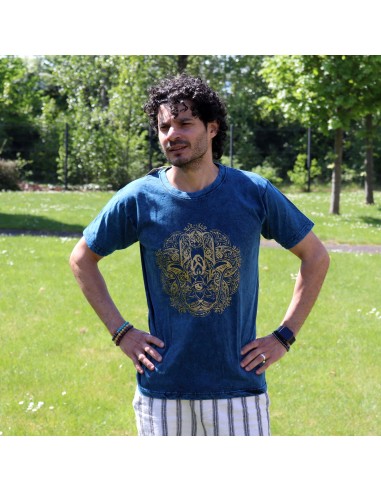 T-shirt Nomad Sari Medium - Hamsa - Bleu
