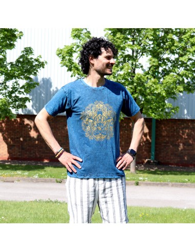 T-shirt Nomad Sari Medium - Hamsa - Bleu