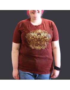 T-shirt Nomad Sari Extra Large - Hamsa - Grenat