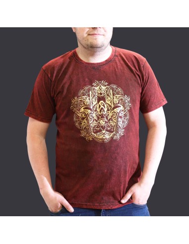T-shirt Nomad Sari Extra Large - Hamsa - Grenat