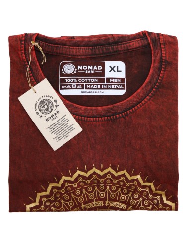 T-shirt Nomad Sari Extra Large - Hamsa - Grenat