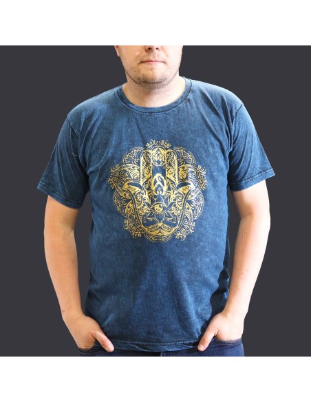 T-shirt Nomad Sari Extra Large - Hamsa - Bleu
