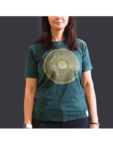 T-shirt Sari Nomade Medium - Mandala - Vert