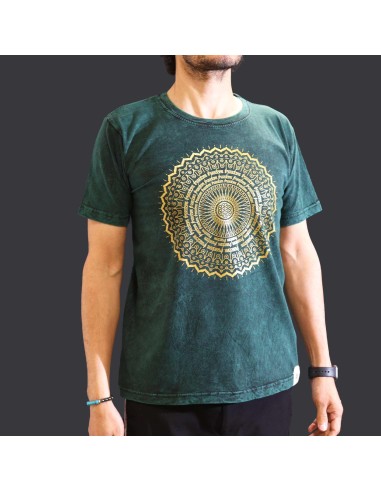 T-shirt Sari Nomade Medium - Mandala - Vert